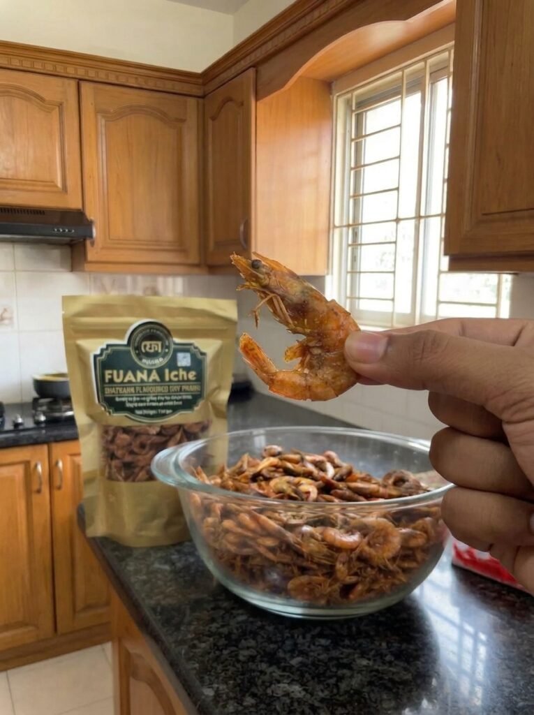 Fuana Iche ready-to-eat dry prawn, 70g pack